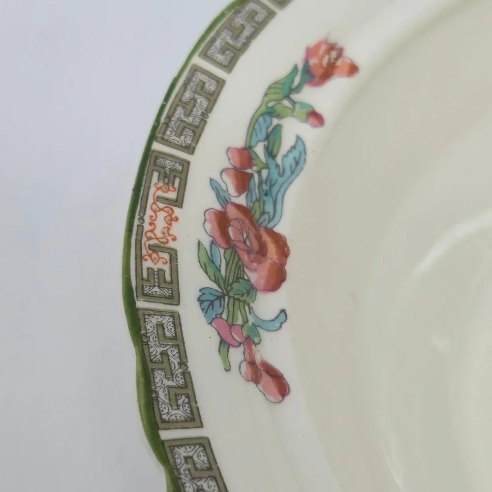 Vintage Myott Staffordshire England Floral Serving Bowl 9